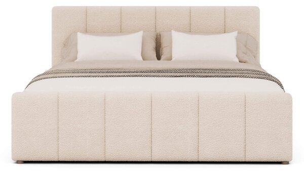 MebleMWM Łóżko tapicerowane SF1077 | 160x200 | Boucle | Beż #3