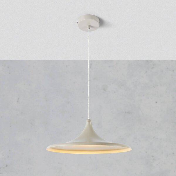 Markslöjd Lampa wisząca Beam, możliwość ściemniania, kremowy / amber, salon / jadalnia, aluminium, nowoczesny