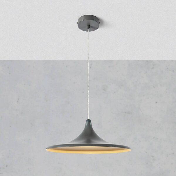 Markslöjd Lampa wisząca Beam, możliwość ściemniania, kremowy / amber, salon / jadalnia, aluminium, nowoczesny