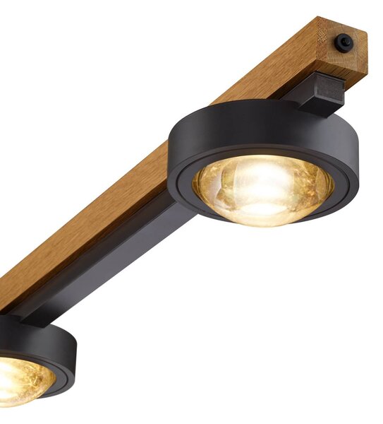 Buschwerk Lampa wisząca Beam, możliwość ściemniania, jasne drewno, salon / jadalnia, metal, nowoczesny