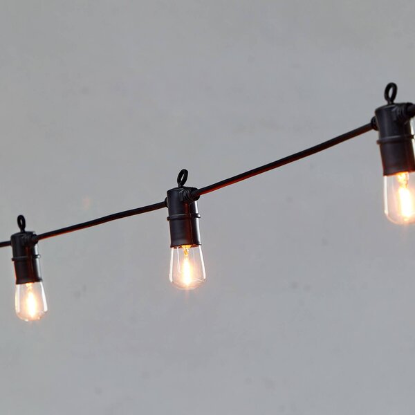 Markslöjd Łańcuch świetlny LED VIBE, uzupełnienie, 15 żarówek, IP44 Vibe, możliwość ściemniania, czarny, tworzywo sztuczne