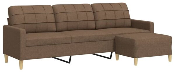 Sofa 3-osobowa z podnÃ³Å¼kiem, brÄ zowa, 210 cm, tkanina