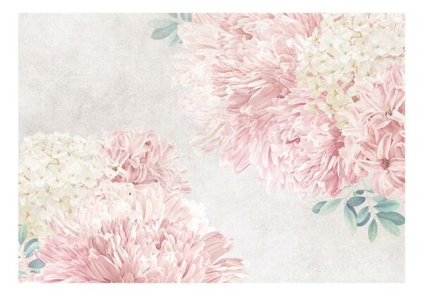 Mural Pink kwiaty pastele 400 x 280 cm