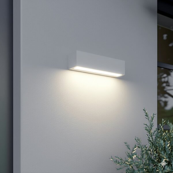 Zewnętrzna Lampa Lucande, Lengo, biały, aluminium, nowoczesny
