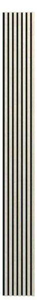 Panel ścienny 3D Lamel na filcu akustyczny 265x30 cm jesionowy/czarny Radex