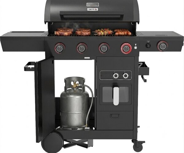 Grill gazowy YATO YG-20036 16kW 70 x 42 cm