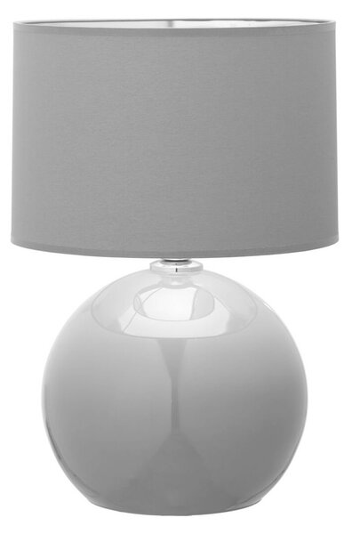 Lampa stołowa Palla szaro-srebrna E27 TK Lighting