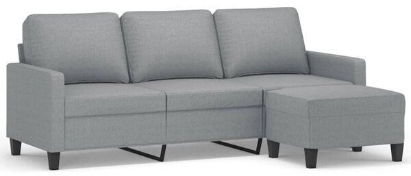 Sofa 3-osobowa z podnÃ³Å¼kiem, jasnoszara, 180 cm, tkaninÄ