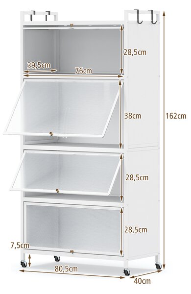Wolnostojąca 5-poziomowa szafka kuchenna