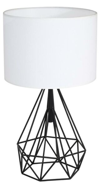 Lampa stołowa Triangolo czarno-biała E27 Milagro