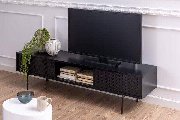 Szafka RTV Angus (97467), szafka rtv loft, szafka, czarna szafka rtv