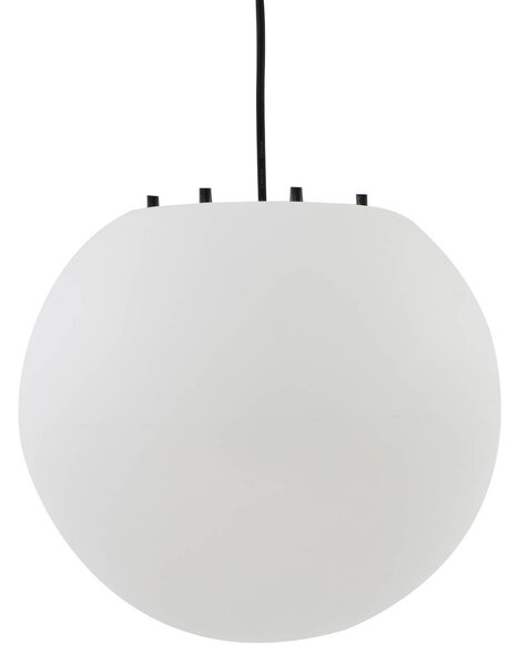 Lampa wisząca zewnętrzna Lindby Alea, biała, tworzywo sztuczne, Ø 38 cm Alea Lindby, możliwość ściemniania, biały / opal, tworzywo sztuczne, nowoczesny