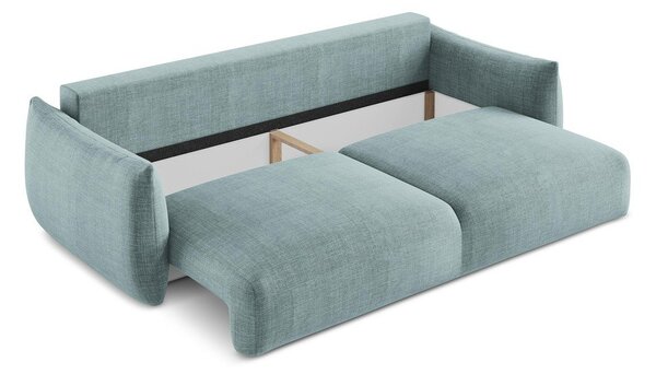 Niebieska rozkładana sofa 230 cm Leila – Makamii