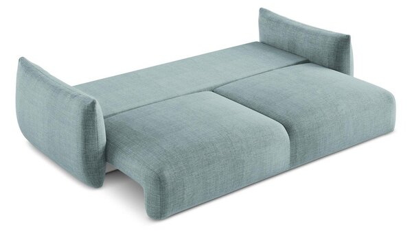 Niebieska rozkładana sofa 230 cm Leila – Makamii