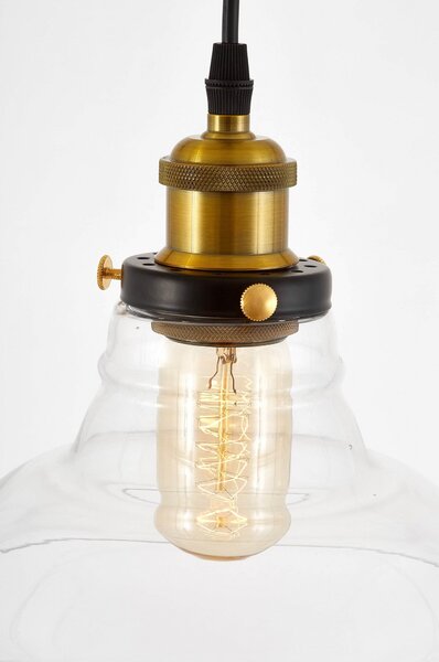 LAMPA WISZĄCA ZWIS CZARNY BAO
