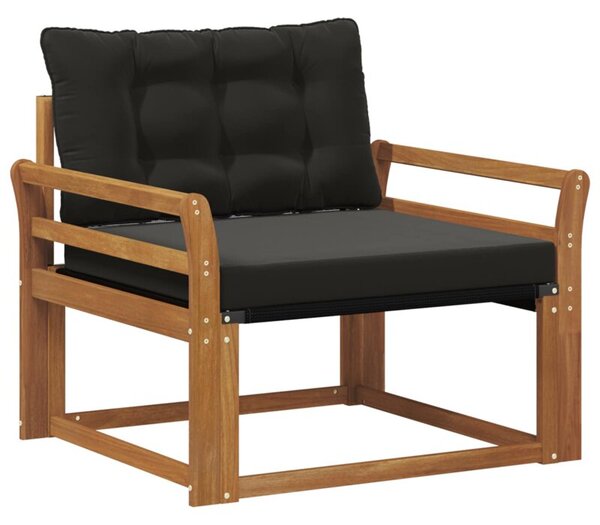Zestaw mebli ogrodowych z litego drewna akacjowego z poduszkami - nowoczesny design i komfort na świeżym powietrzu
