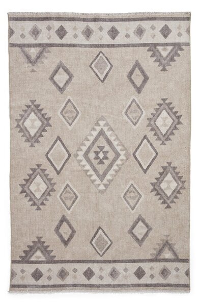 Beżowy chodnik z mieszanki bawełny odpowiedni do prania 60x170 cm Whisper – Think Rugs