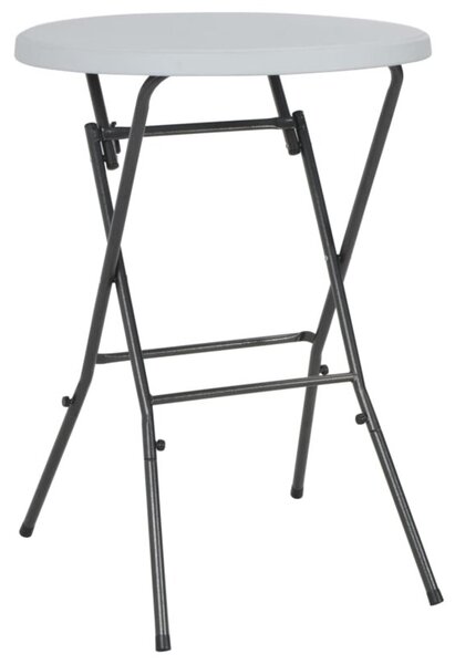 Składany stolik barowy, biały, 80 x 110 cm, hdpe