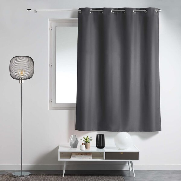 Ciemnoszara zasłona 140x180 cm Essentiel – douceur d'intérieur
