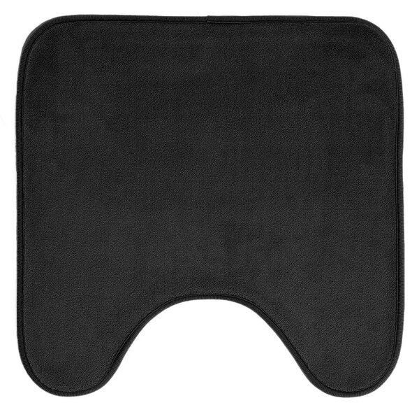 Czarny dywanik łazienkowy do WC 45x45 cm Vitamine – douceur d'intérieur