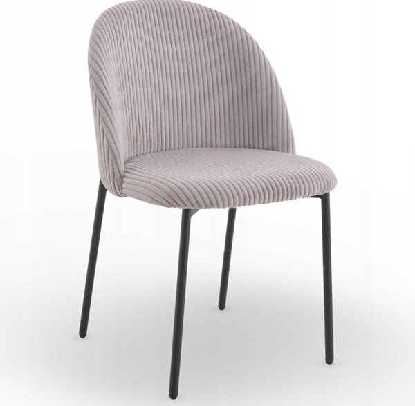 Nowoczesne stylowe krzesło kuchnia jadalnia salon ines KT207 sztruks taupe