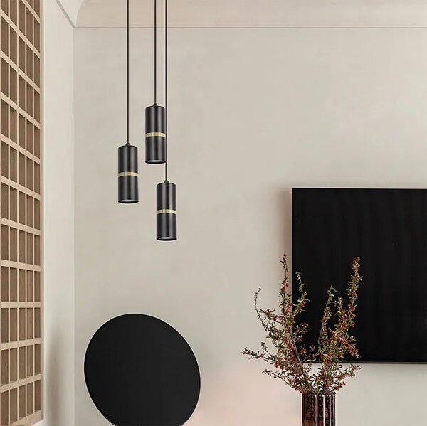 Lampa nad stół z 3 metalowymi tubami Z8-K52
