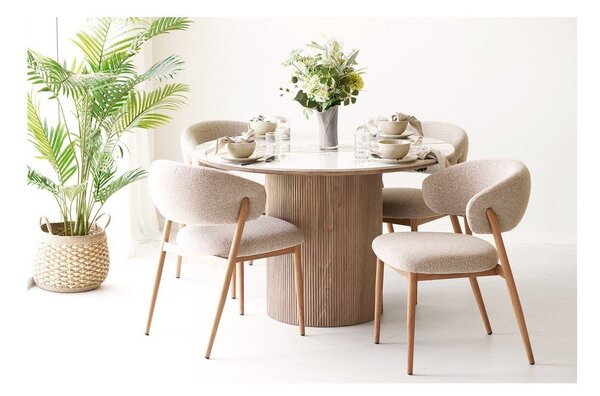 Rozkładany stół z dodatkowym blatem z ceramicznym blatem Athens – House Nordic