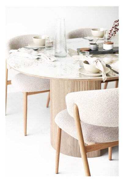 Rozkładany stół z dodatkowym blatem z ceramicznym blatem Athens – House Nordic