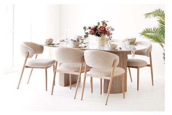 Rozkładany stół z dodatkowym blatem z ceramicznym blatem Athens – House Nordic