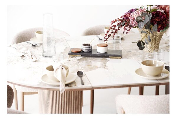 Rozkładany stół z dodatkowym blatem z ceramicznym blatem Athens – House Nordic
