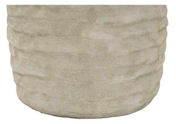 Jasnoszara/kremowa lampa stołowa ceramiczna z tekstylnym kloszem (wysokość 73 cm) Lima – Mauro Ferretti