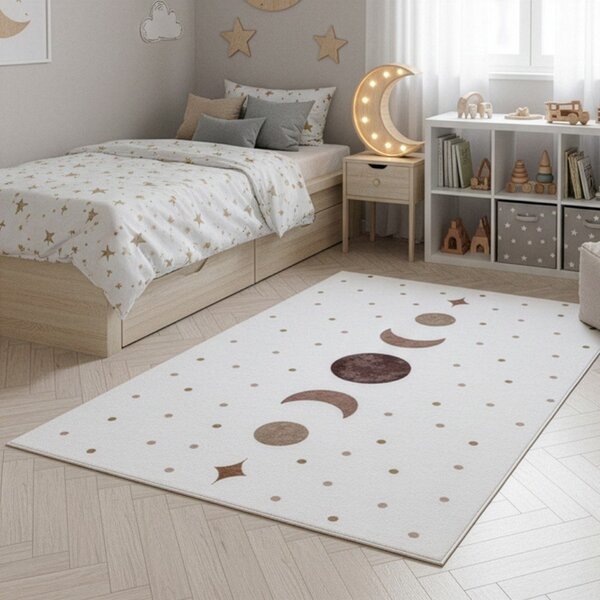 Kremowy dywan dziecięcy odpowiedni do prania 160x230 cm Coco 1136 – Ayyildiz Carpets