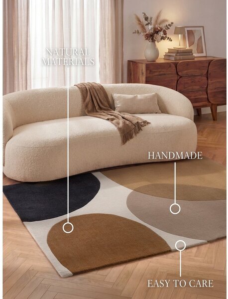 Koniakowy wełniany dywan 200x290 cm Ruvia – Villeroy&Boch