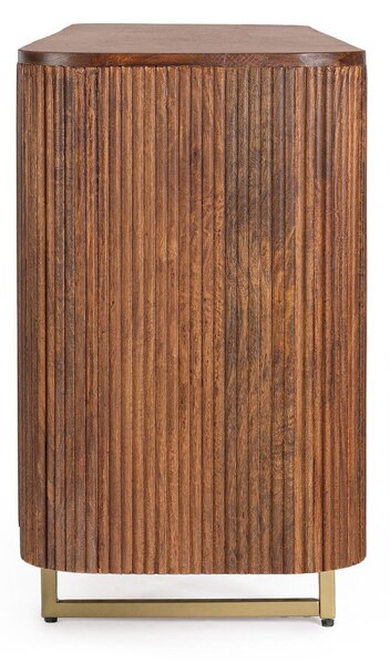 Komoda z litego drewna mango w kolorze złota/w naturalnym kolorze 160x75x40 cm Vilas – Bizzotto