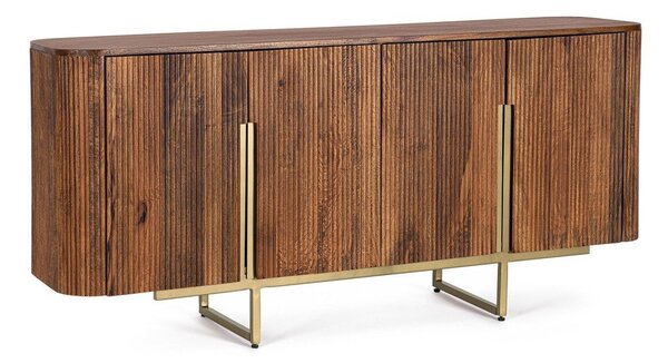 Komoda z litego drewna mango w kolorze złota/w naturalnym kolorze 160x75x40 cm Vilas – Bizzotto