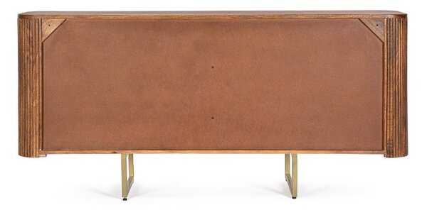 Komoda z litego drewna mango w kolorze złota/w naturalnym kolorze 160x75x40 cm Vilas – Bizzotto