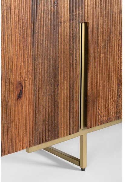 Komoda z litego drewna mango w kolorze złota/w naturalnym kolorze 160x75x40 cm Vilas – Bizzotto