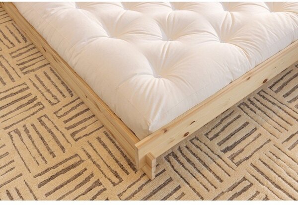Łóżko dwuosobowe z litego drewna sosnowego ze stelażem 180x200 cm w jasnym naturalnym kolorze Latch – Karup