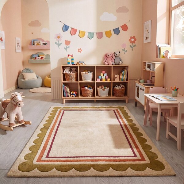 Wełniany dywan tkany ręcznie w naturalnym kolorze 120x170 cm Lois – Flair Rugs