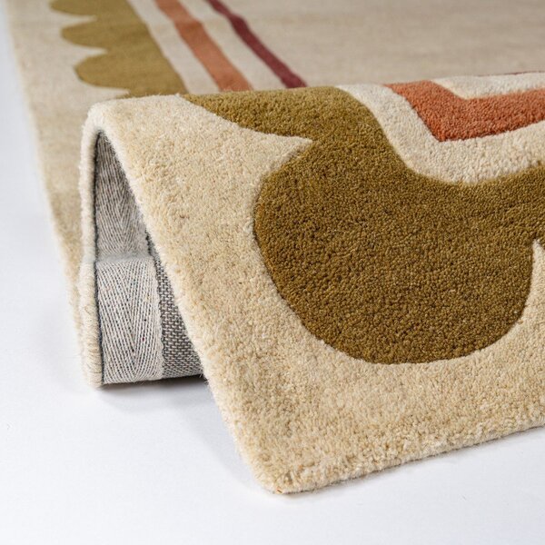 Wełniany dywan tkany ręcznie w naturalnym kolorze 120x170 cm Lois – Flair Rugs