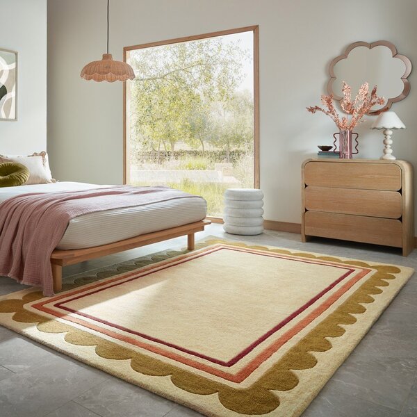 Wełniany dywan tkany ręcznie w naturalnym kolorze 120x170 cm Lois – Flair Rugs