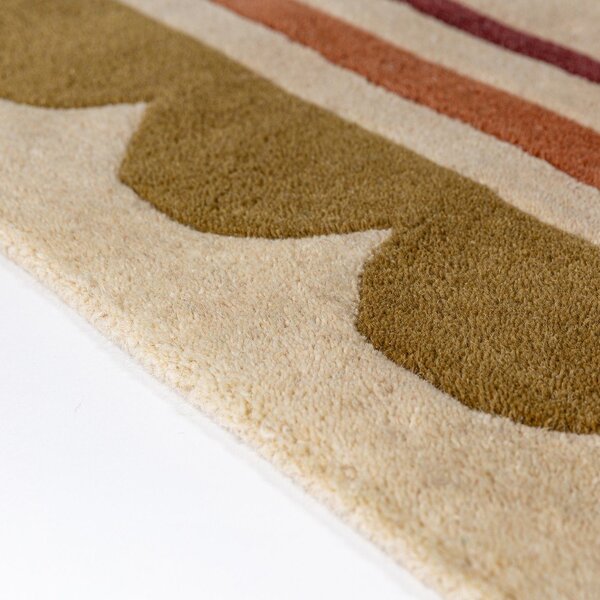 Wełniany dywan tkany ręcznie w naturalnym kolorze 120x170 cm Lois – Flair Rugs