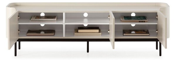 Kremowa szafka pod TV 180x55x40 cm Willa – MOME