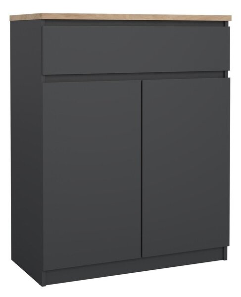 Ciemnoszara komoda 80x100x40 cm Naia – Tvilum
