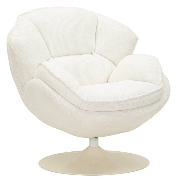 Biały obrotowy fotel Retro Style – Mauro Ferretti