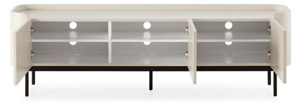 Kremowa szafka pod TV 180x55x40 cm Willa – MOME