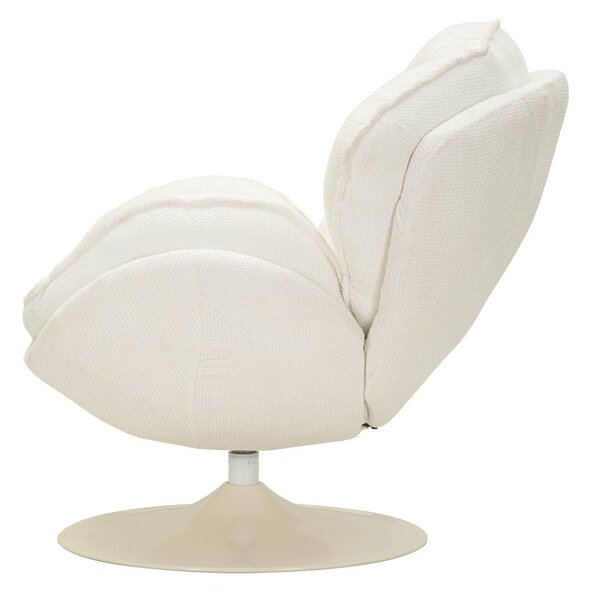 Biały obrotowy fotel Retro Style – Mauro Ferretti