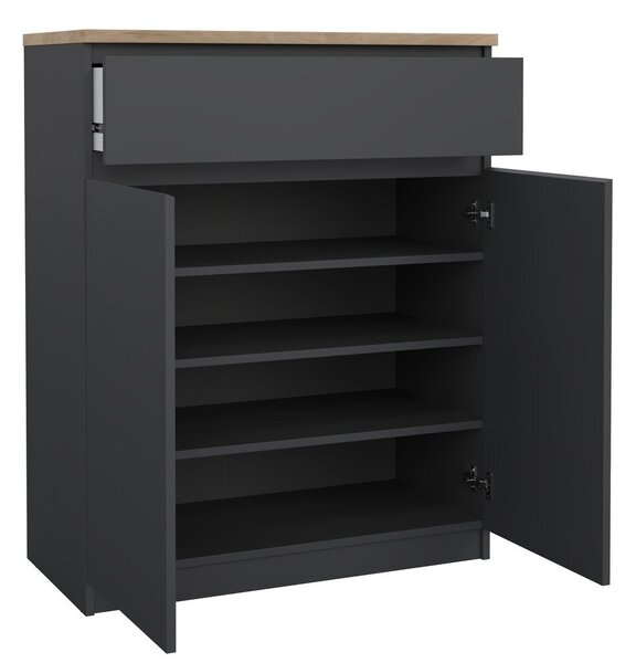 Ciemnoszara komoda 80x100x40 cm Naia – Tvilum