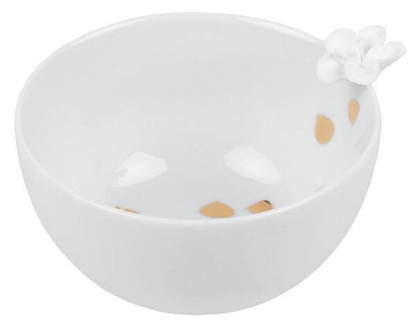 Biała porcelanowa miska FLOWER