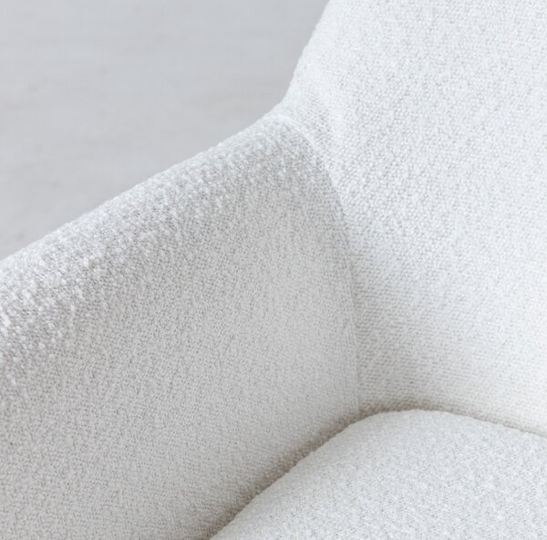 Biały designerski fotel MILAN